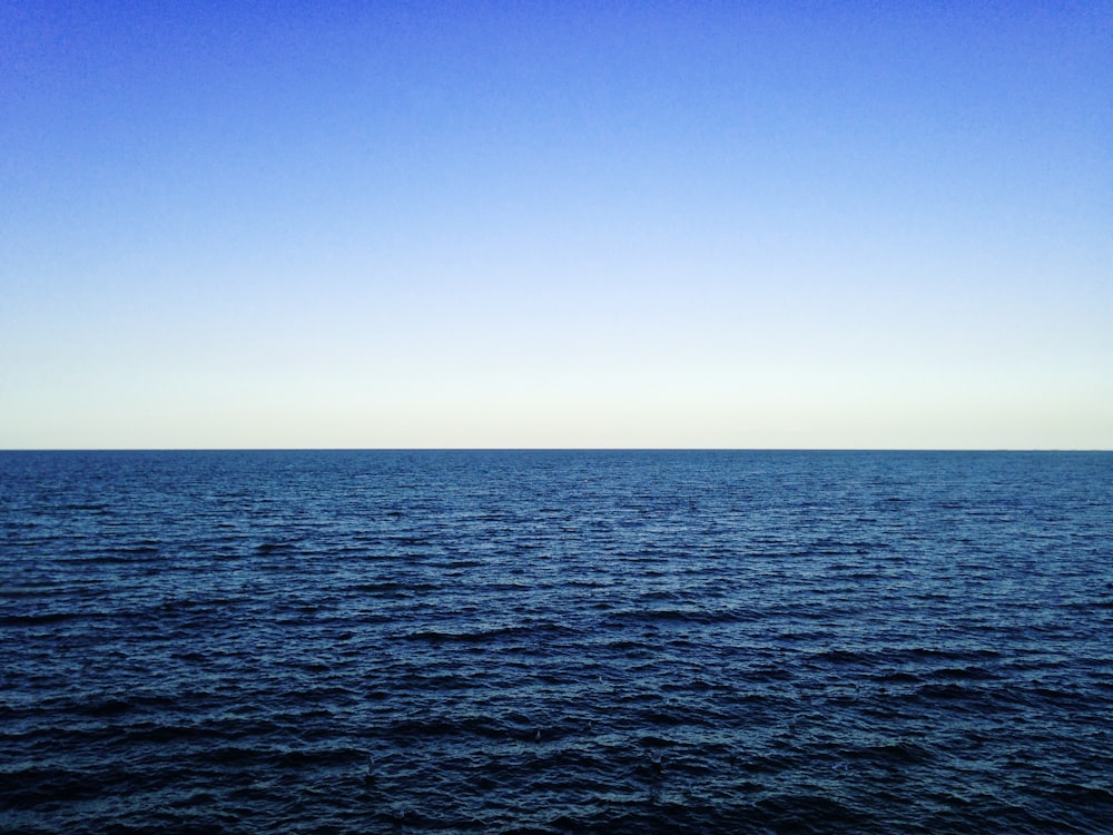 landscape photography of sea