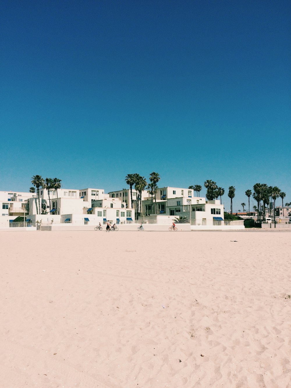 white painted buildings