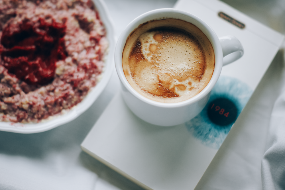 Download Two Coffee Lattes In Yellow Cup With Saucer On Brown Wooden Table Photo Free Coffee Image On Unsplash PSD Mockup Templates
