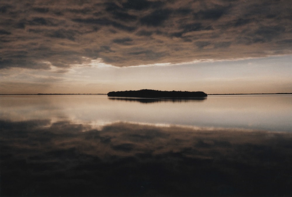 island in the middle of body of water