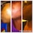 A three-panel collage showing a person's cheek with visible acne or skin issues, possibly improving over time. The images appear to be a progression of skin condition from left to right.