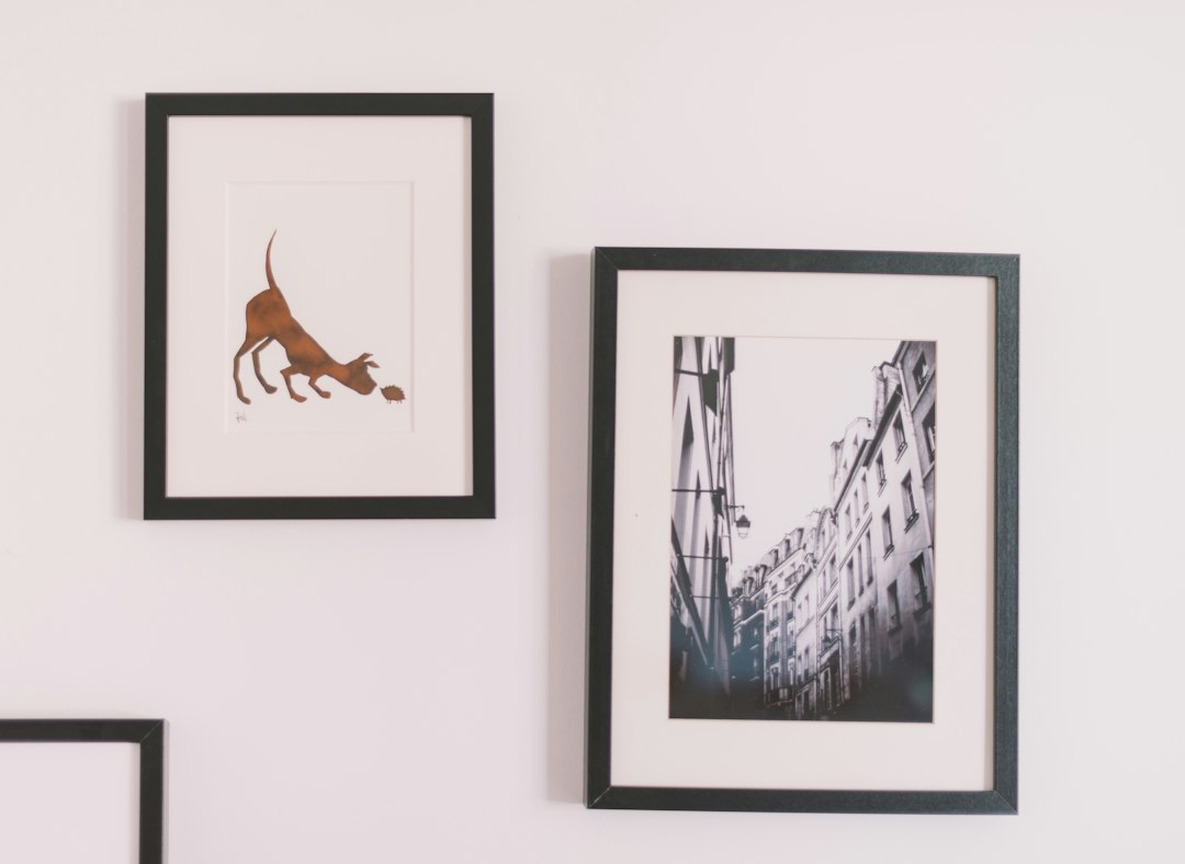 framed art print wall