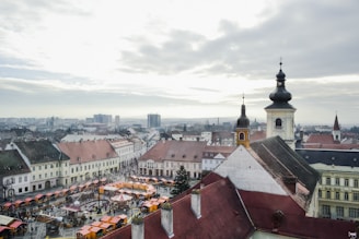 A bustling European city skyline symbolizing market expansion and opportunity.