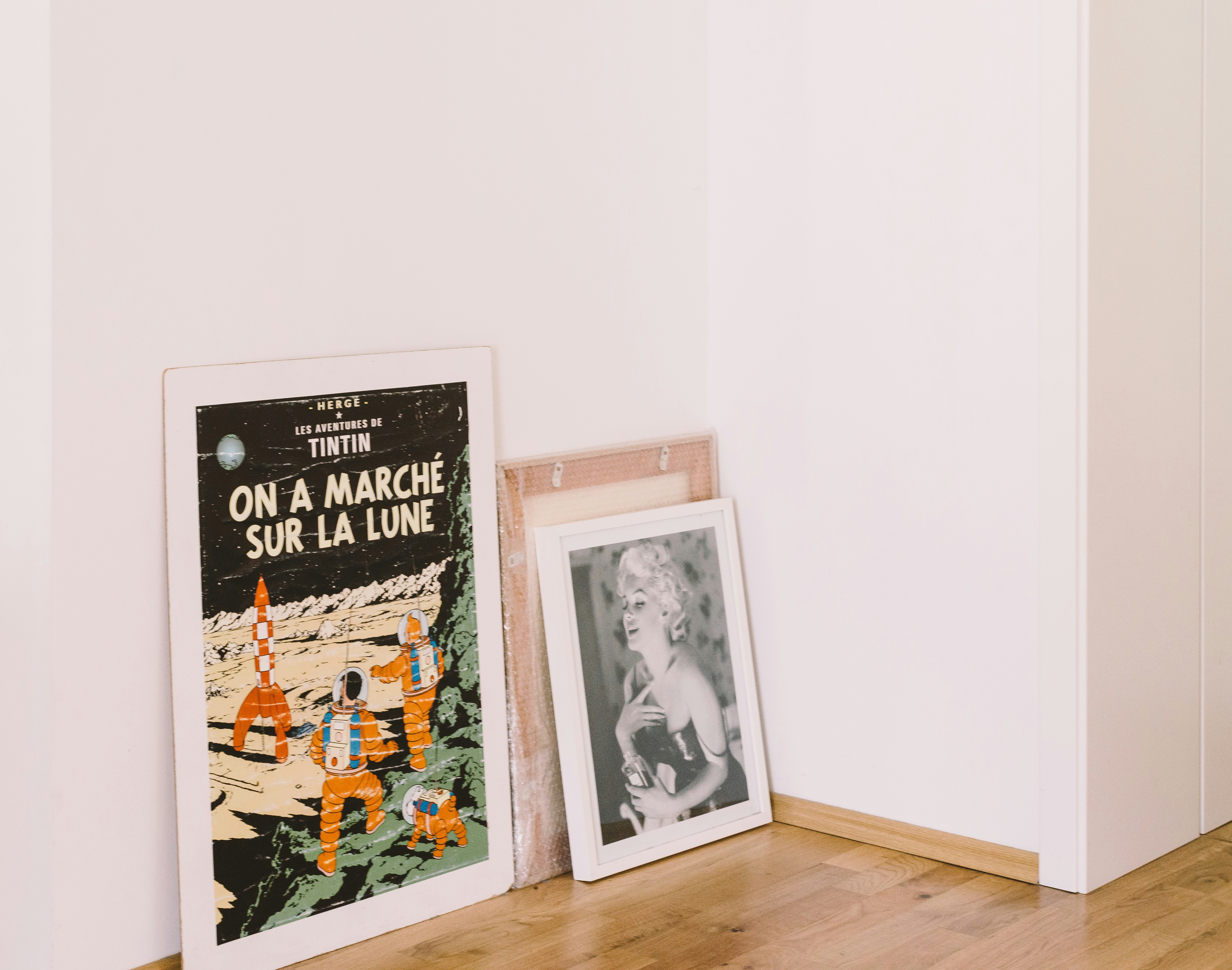 Gallery wall with framed mockups and cover designs