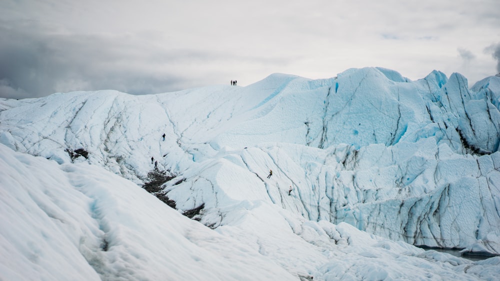 landscape photography of mountain covered with snow