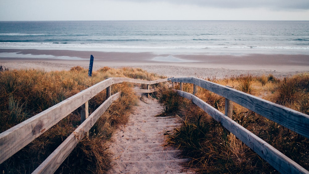 stairs through beach