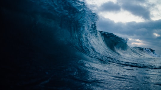 sea waves in Mount Maunganui New Zealand