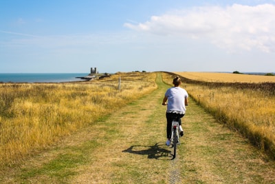 person riding on bicycle