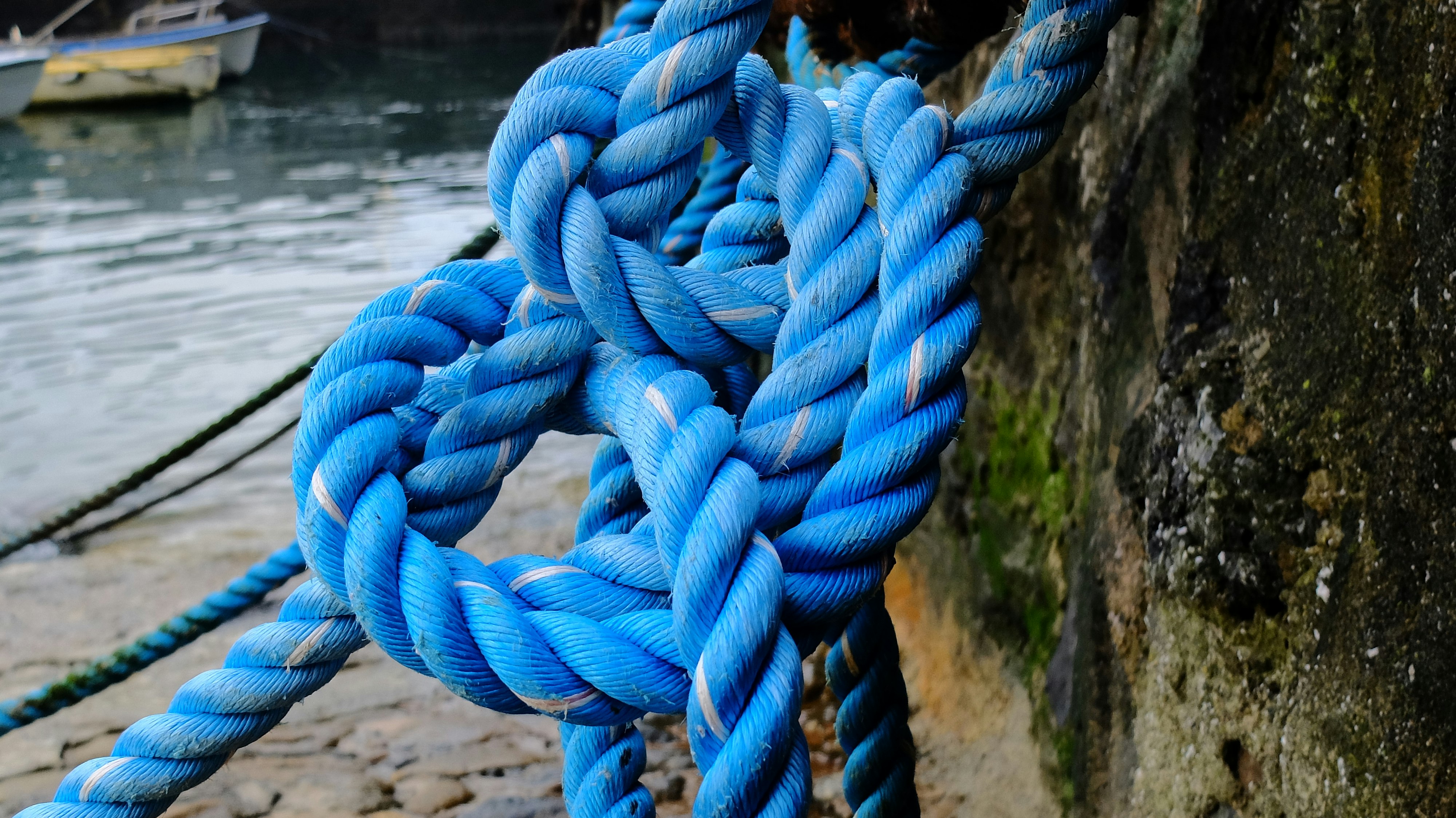 blue rope knot