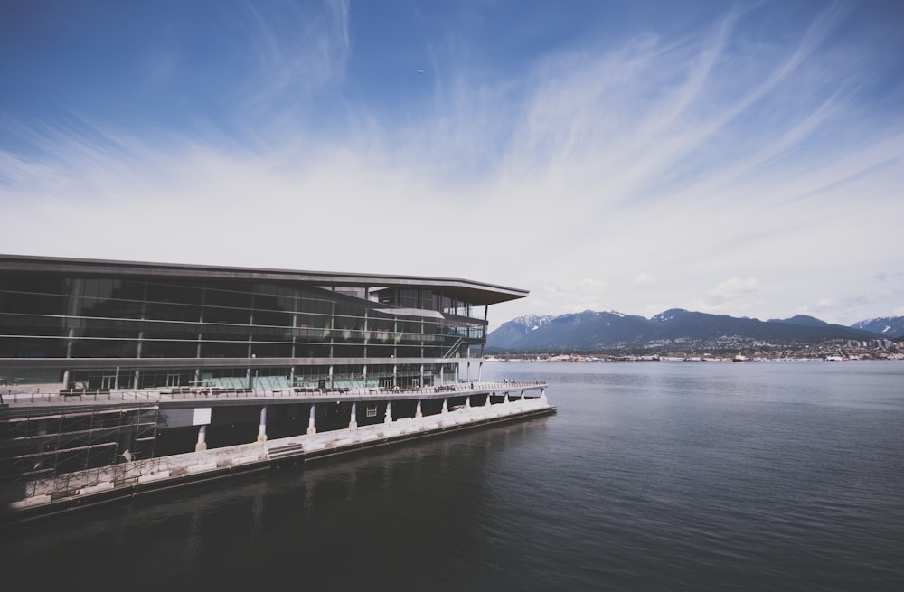 building near body of water