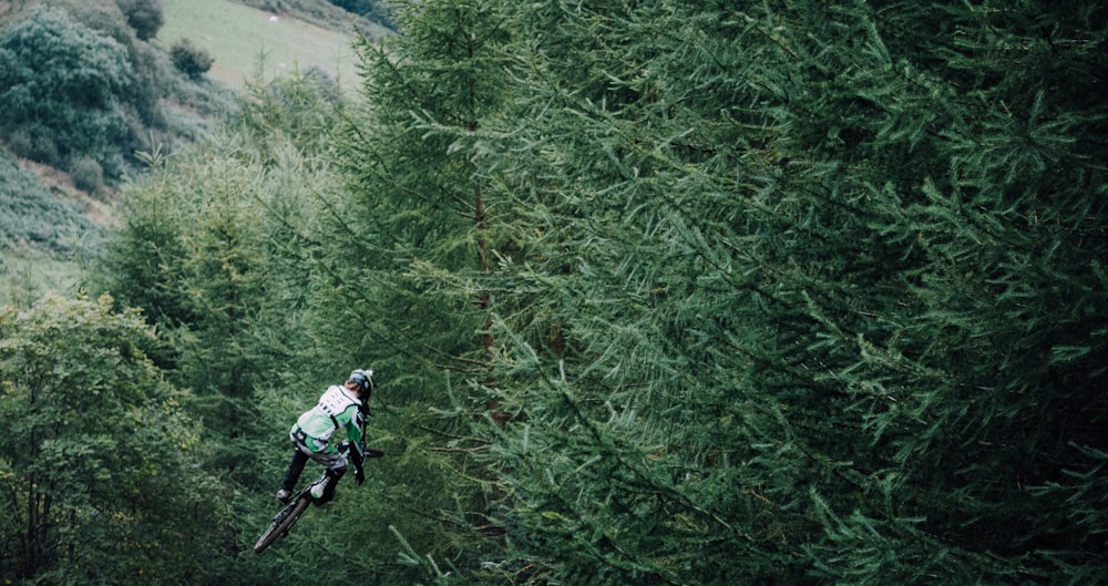 person riding bike