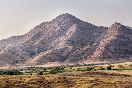 green grass field near brown mountain in California United States