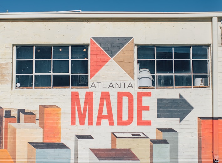Atlanta Made printed building under blue sky during daytime