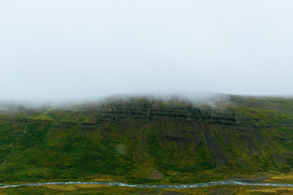 fog covered mountain