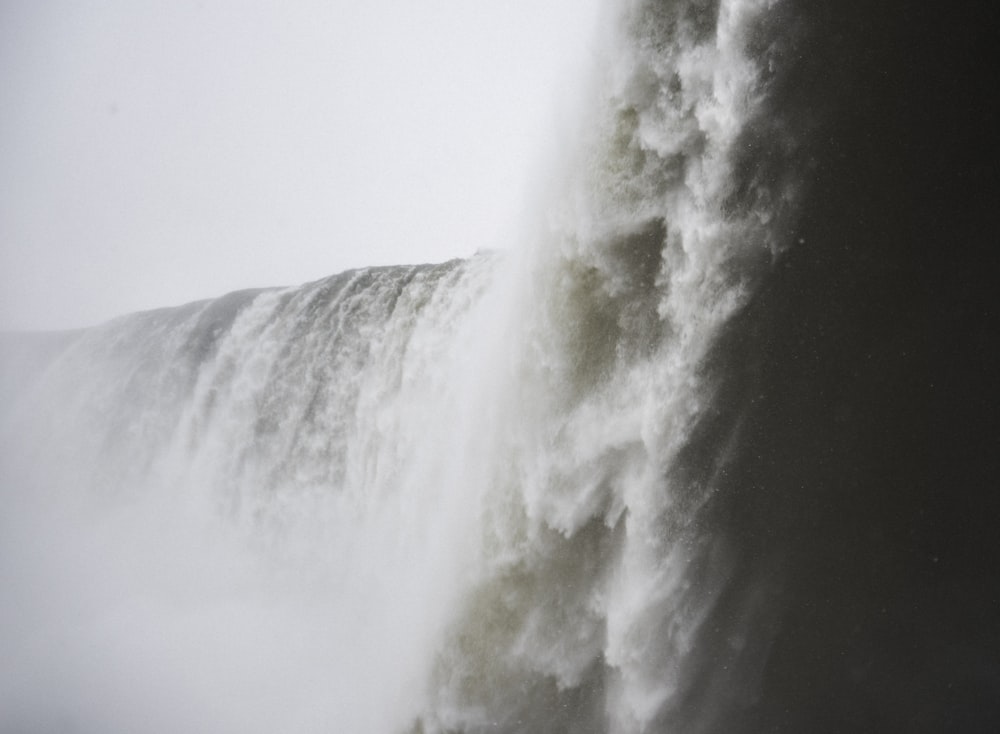 landscape photography of waterfalls