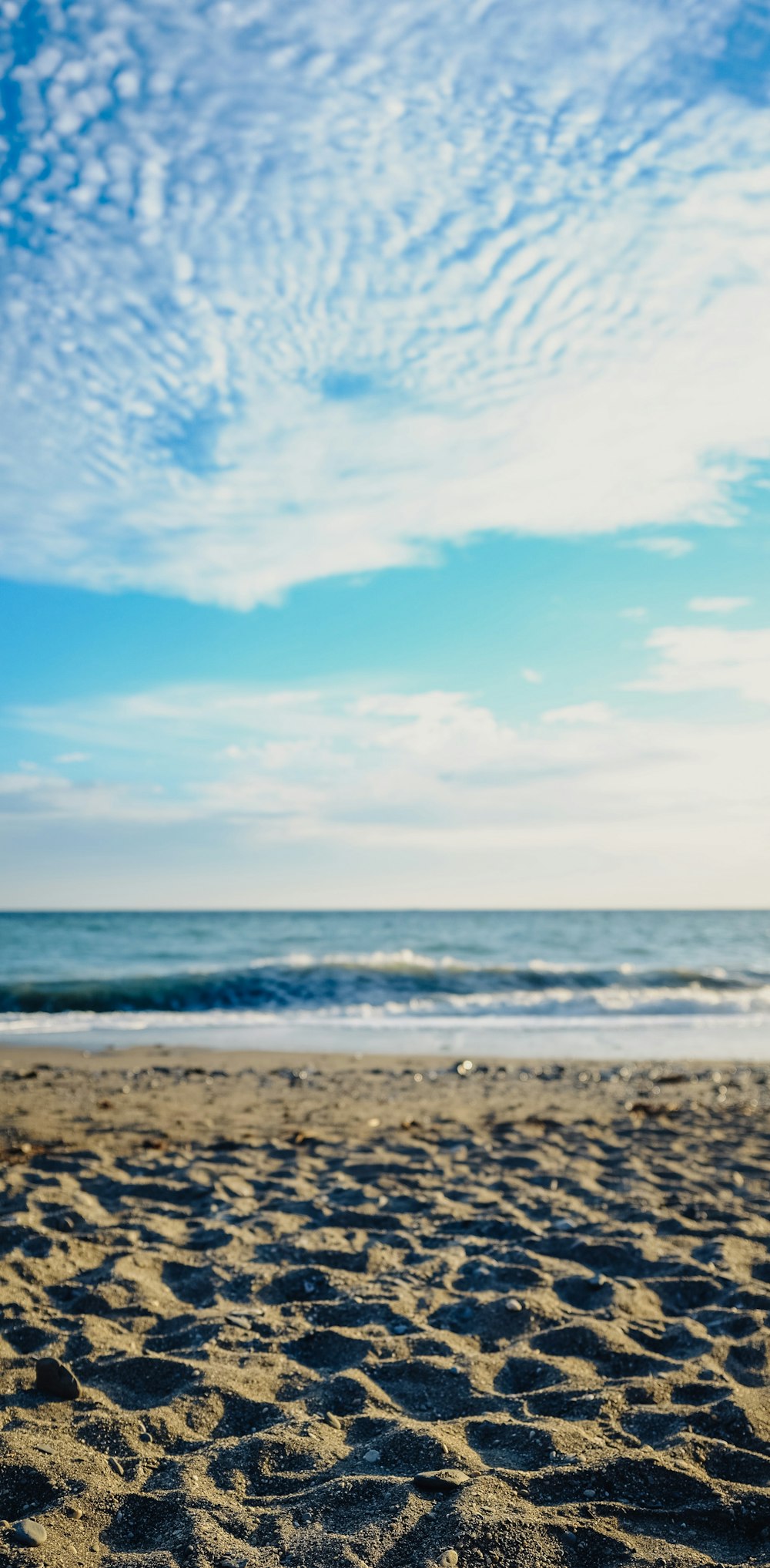 blue sky over the beach