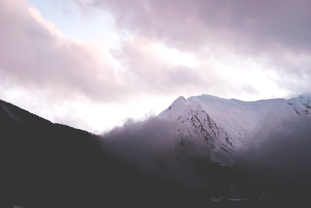 mountain covered insnow