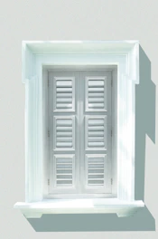 Close-up of a sleek white PVC window installed in a modern home.