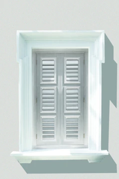 Close-up of a sleek white PVC window installed in a modern home.