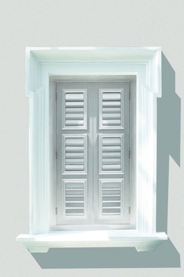 White PVC window with smooth finishes and secure locking mechanisms.