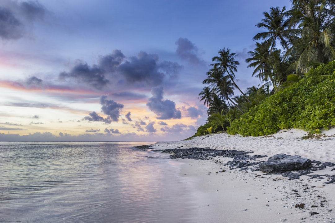 seashore scenery, Sunset beach