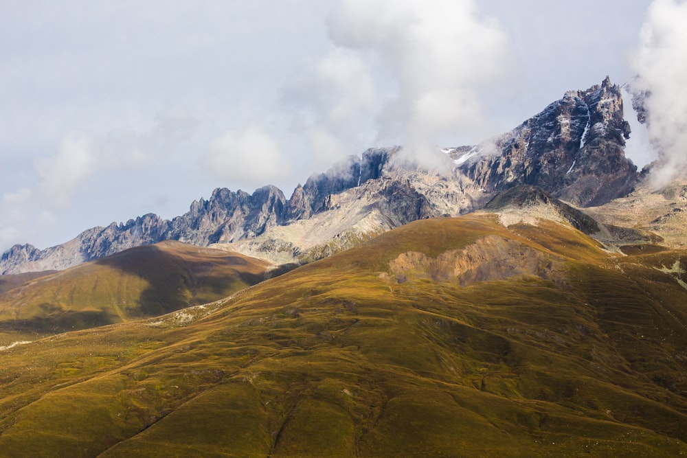 gray mountain terrain