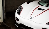 A close-up of a car's intricate details and design.