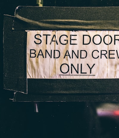 stage door band and crew only