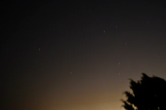 A night sky with scattered stars hinting at future stories.