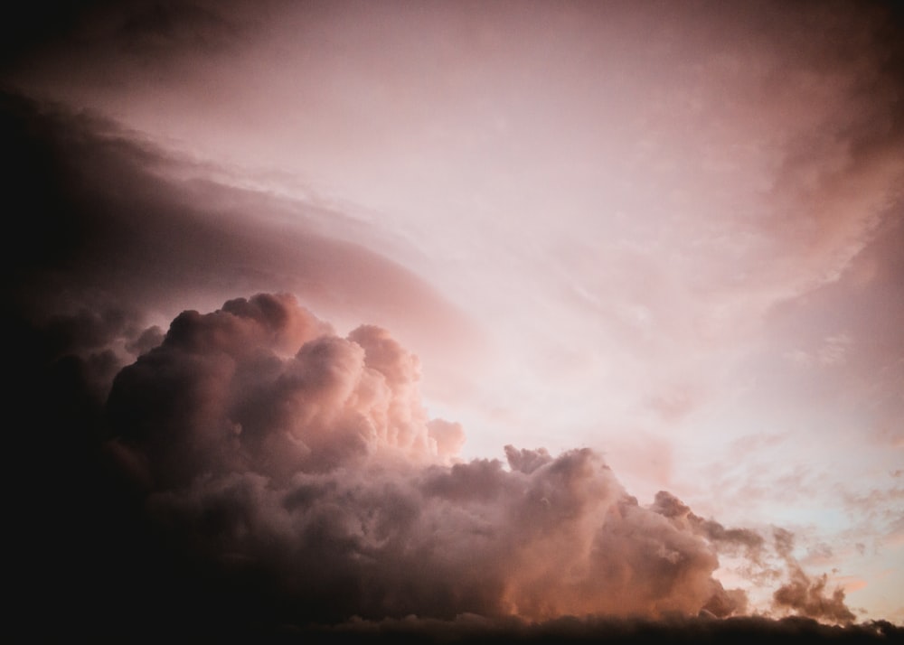 white cumulus clouds photography