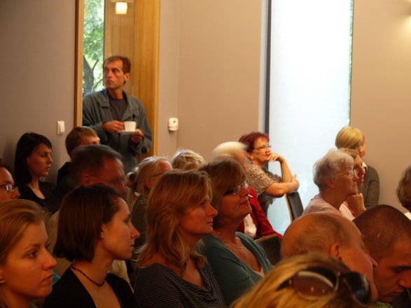 A classroom setting with students attentively listening to a lecture on constitutional law.