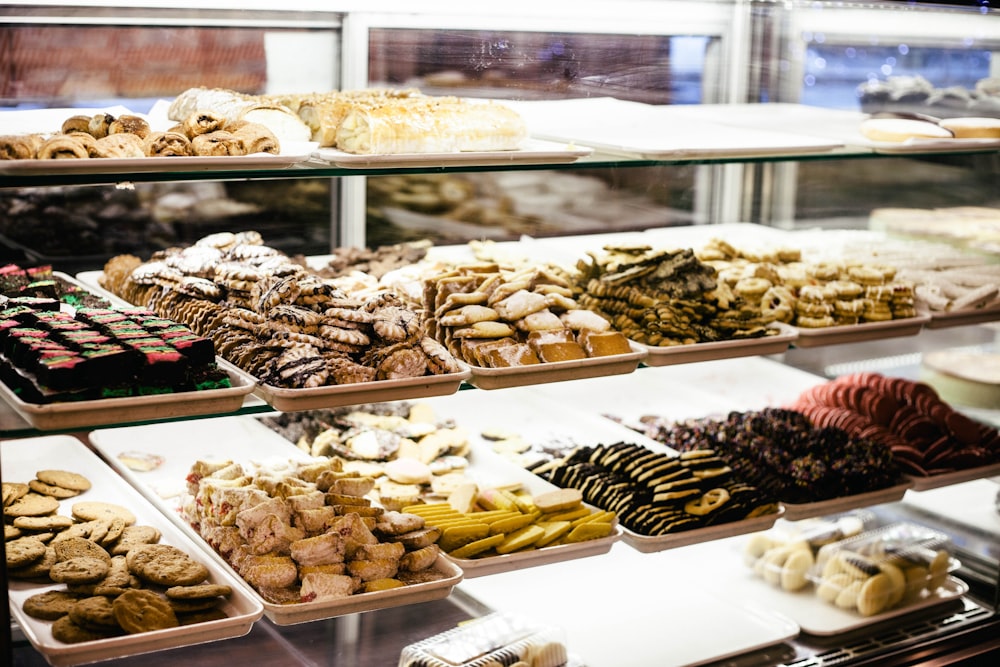 chocolates pastry display