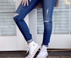 Distressed Denim Jeans