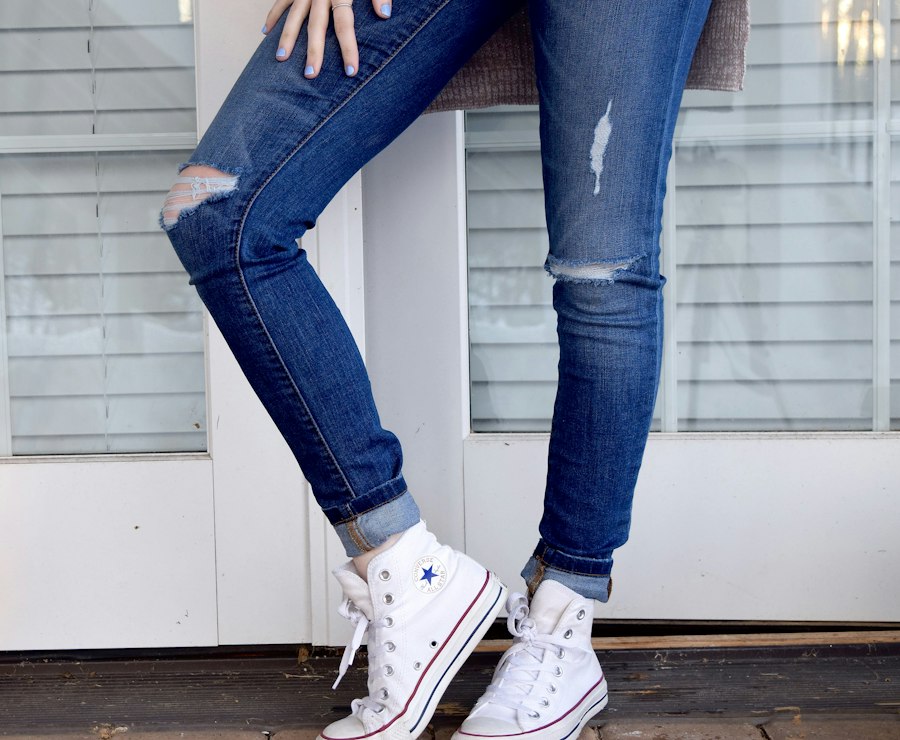 Skinny Ripped Trendy Jeans Blue Savvy Jeans denim products