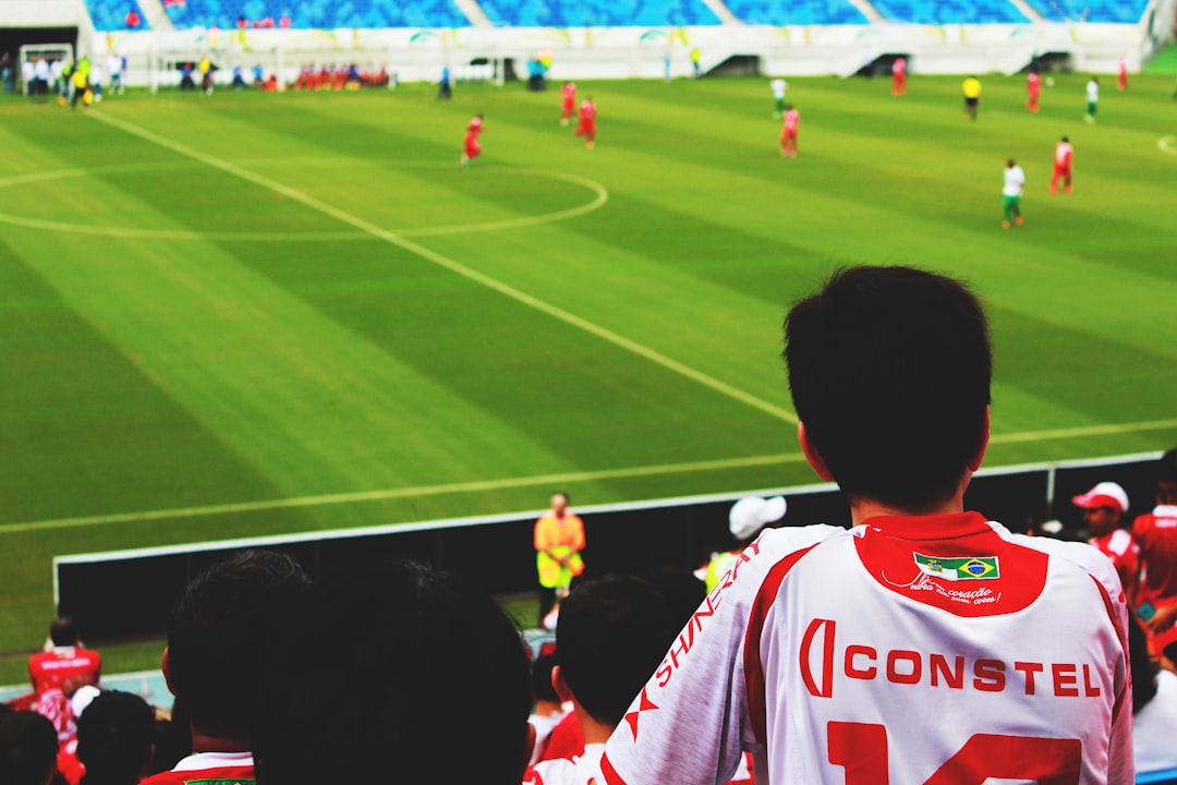 person watching soccer game