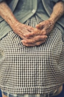 person's hand in shallow focus