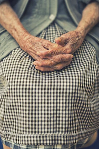 person's hand in shallow focus