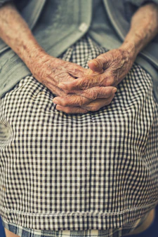 person's hand in shallow focus