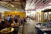 An inviting community space where individuals connect and share experiences.