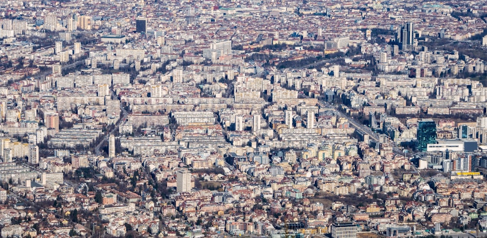 Fotografía de vista aérea de edificios