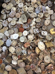 vintage brown and white watch lot