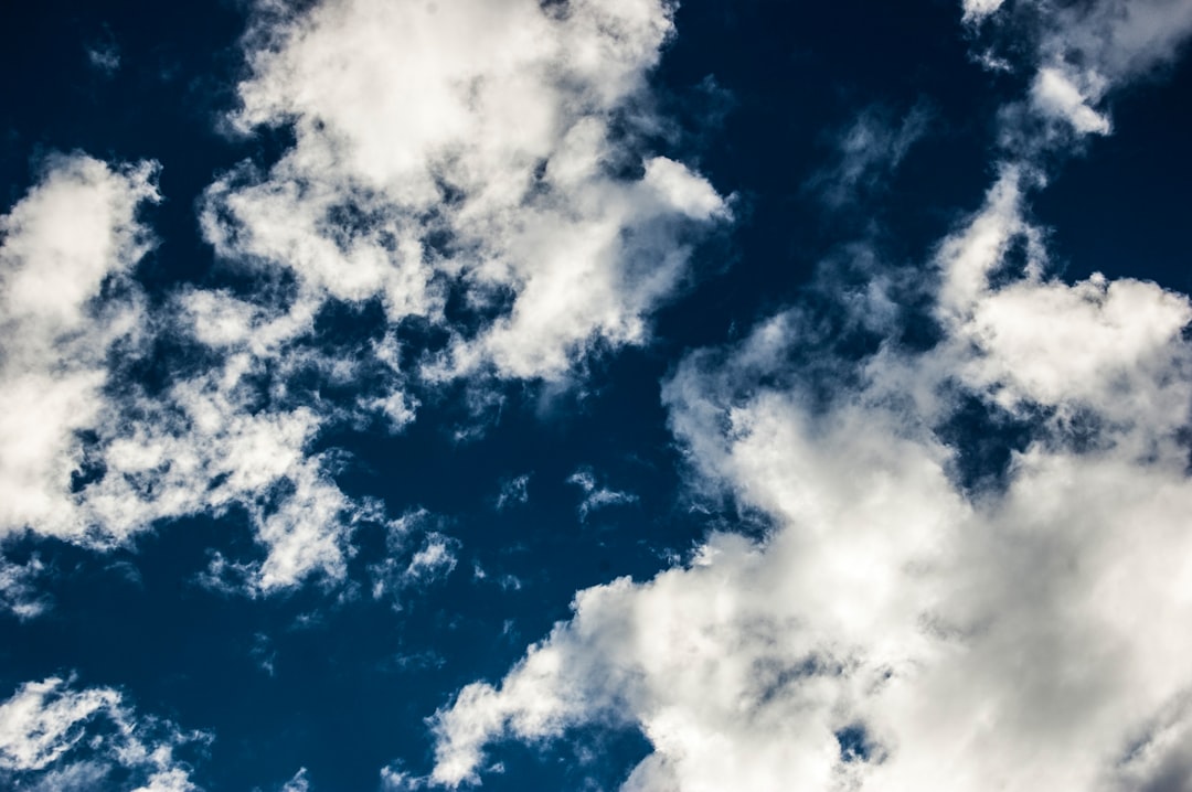 low angle photography of blue sky