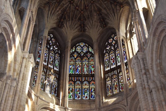 concrete building interior in Norwich Cathedral United Kingdom