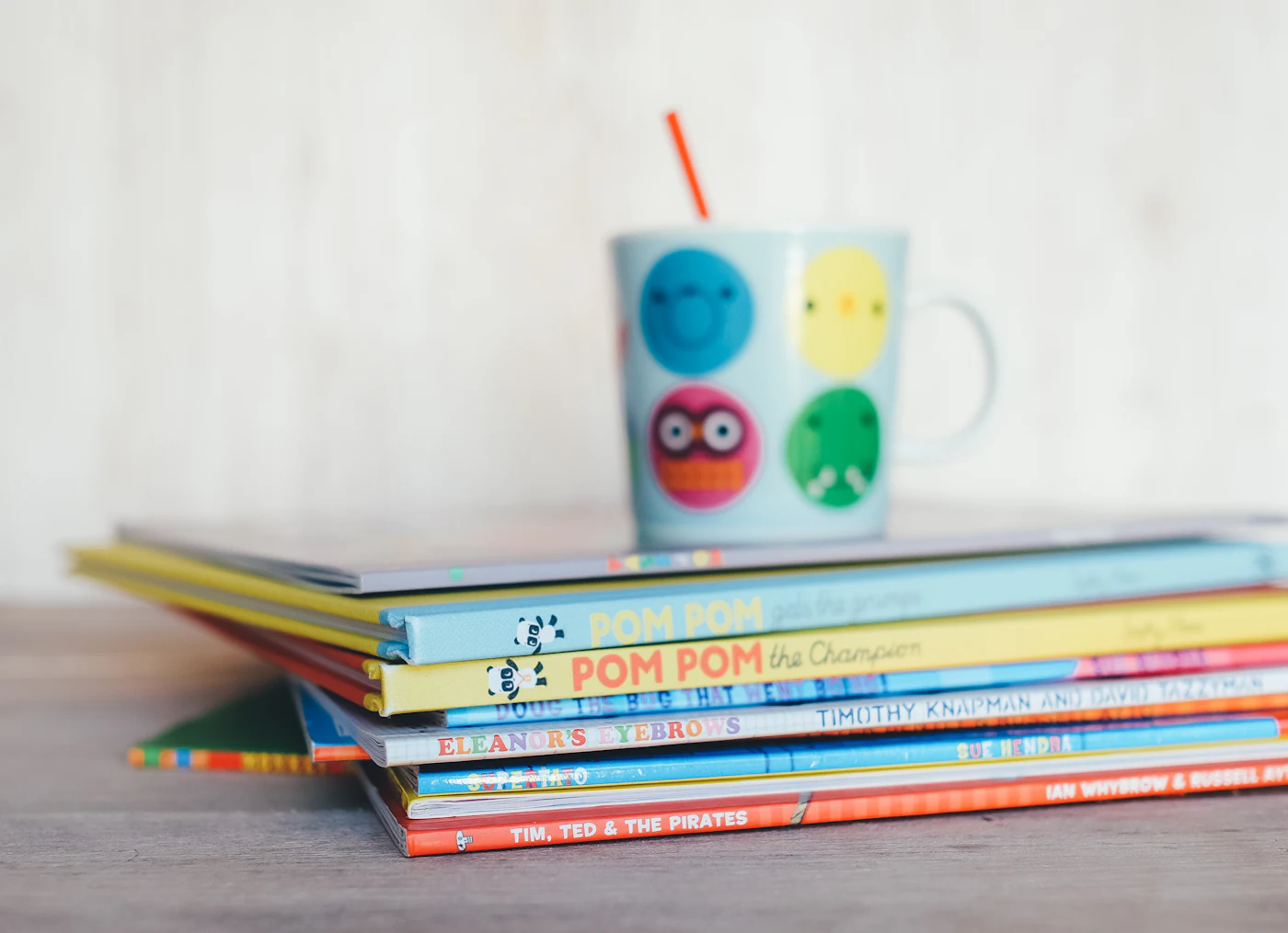 A child reading a picture book