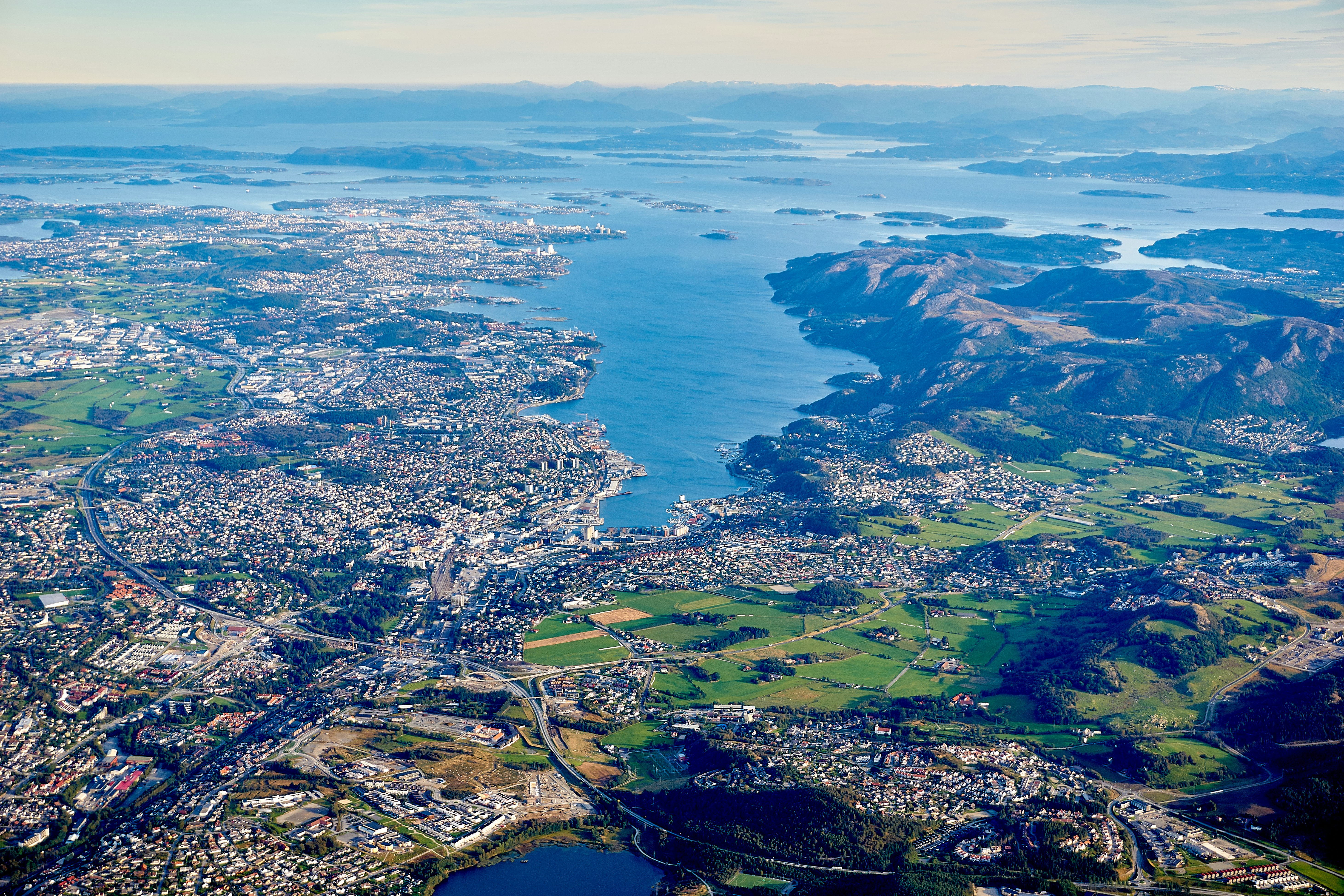 aerial view of seashore