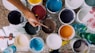 assorted-color paints