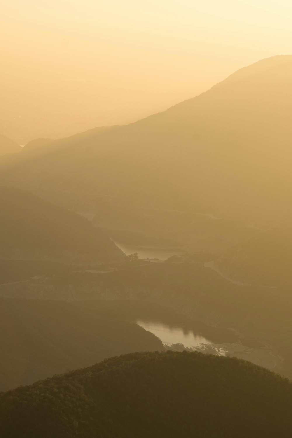 Foto aérea del río