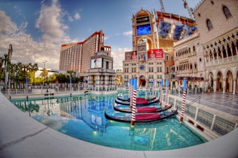 swimming pool near buildings