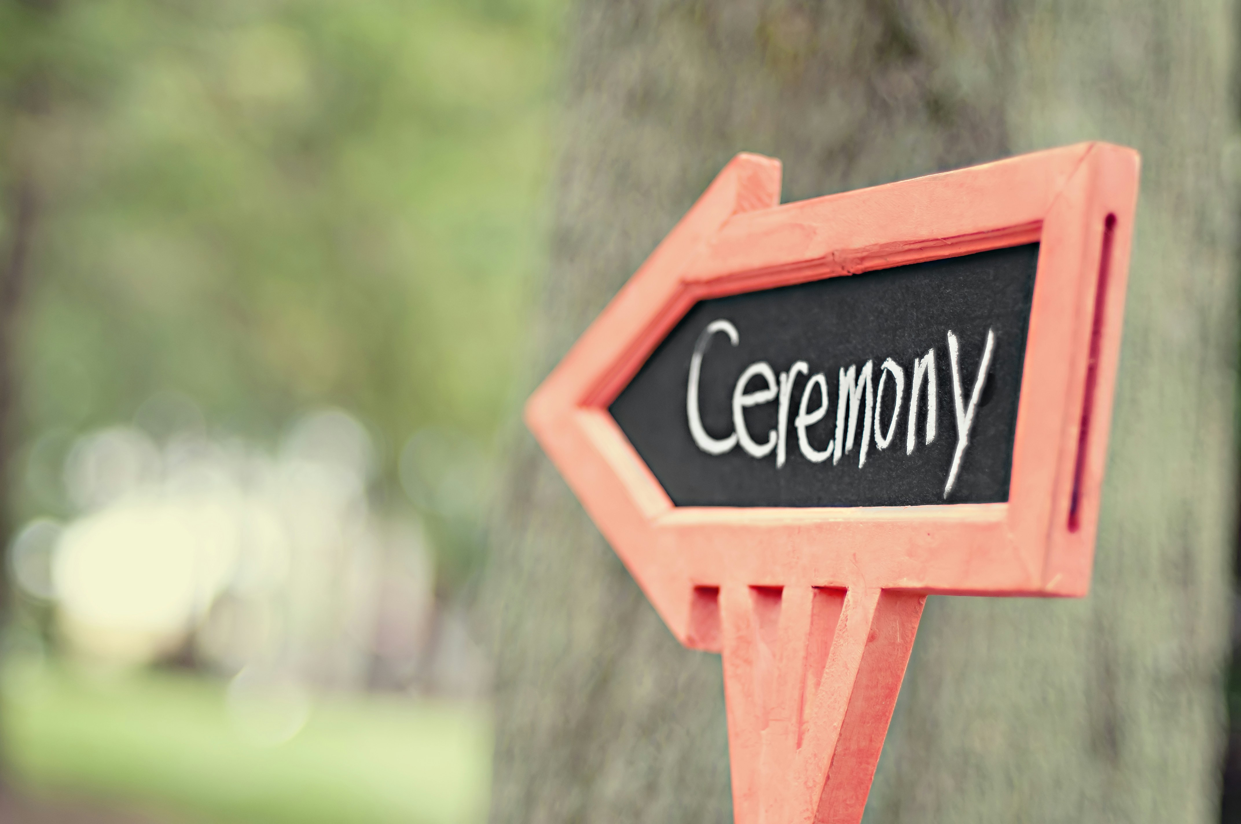 ceremony signage