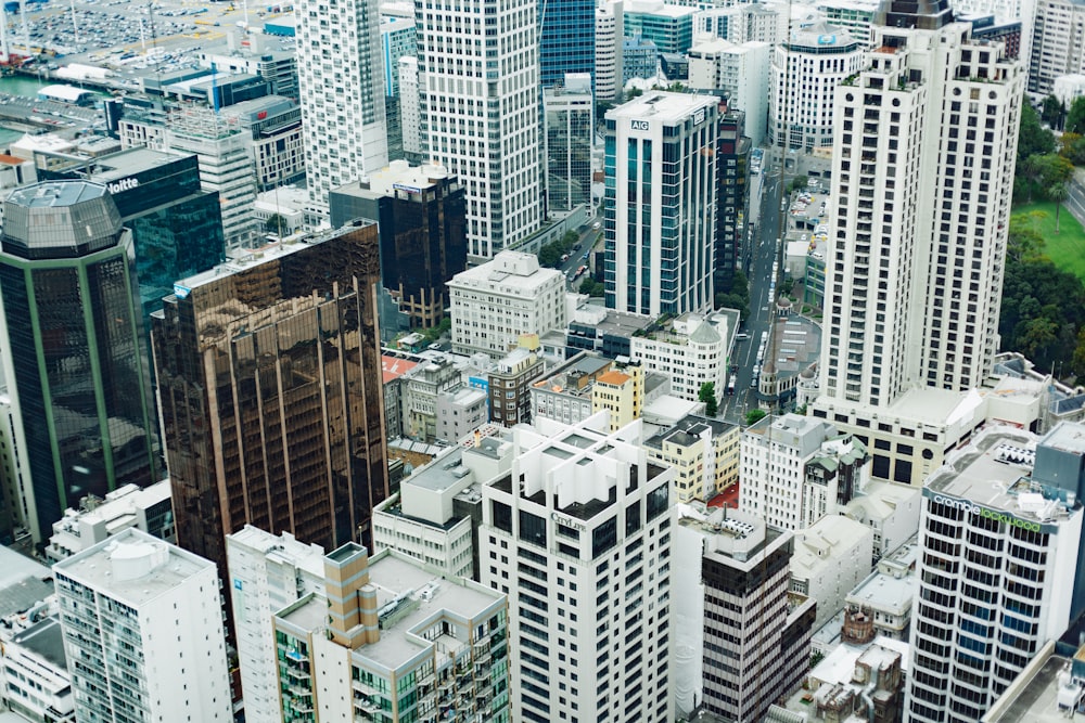 aerial view of city buildings during daytime